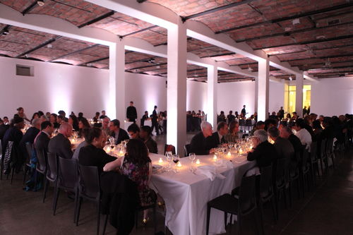 Guests at the dinner reception honoring "Now Dig This!" MoMA PS1, Long Island City, NY
