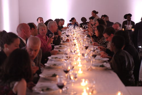 Guests at the dinner reception honoring "Now Dig This!" MoMA PS1, Long Island City, NY