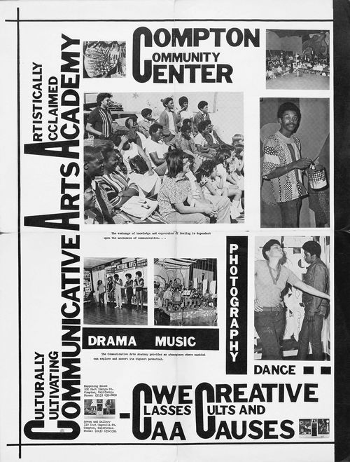 Poster for Compton Communicative Arts Academy, 1970s