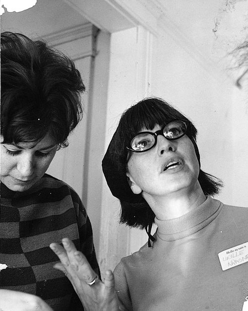 Two artists at Watts Towers Arts Center