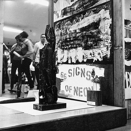 "66 Signs of Neon" exhibition at University of California, Los Angeles, c. 1966