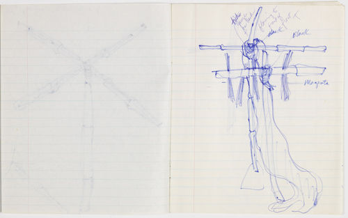 Senga Nengudi sketchbook, page two