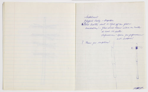 Senga Nengudi sketchbook, page eight