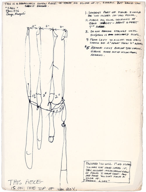 Senga Nengudi drawings, 1970s