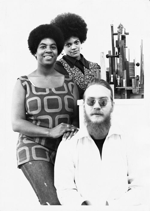 Senga Nengudi, Eileen Abdulrashid, and Roger Summers; announcement for their exhibition at Central 1015 Gallery, Los Angeles, 1970