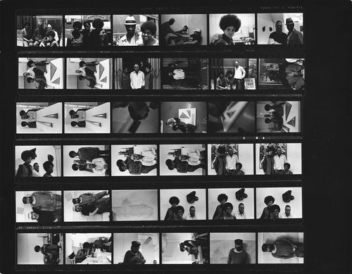 Senga Nengudi contact sheet