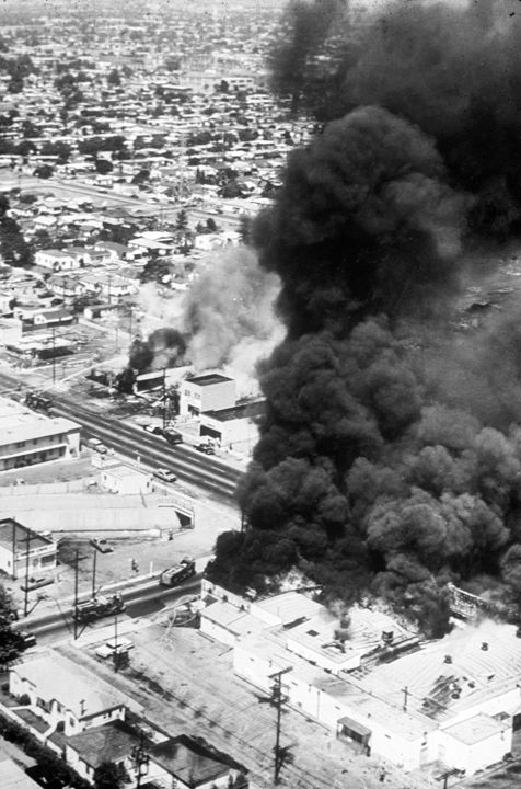 Watts rebellion, Los Angeles, August 1965
