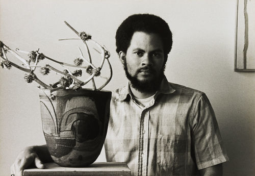 Dale Davis in his Los Angeles studio, 1970