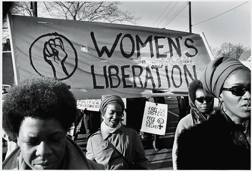 Women’s liberation group marches in support of the Black Panther Party, New Haven, CT, November 1969.