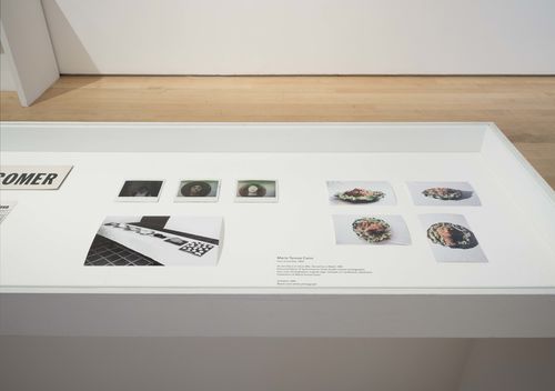 Self-Portrait gallery. Documentation of the María Teresa Cano performance, Yo servida a la mesa (Me, served as a meal), 1981–83. Installation view at Brooklyn Museum, New York
