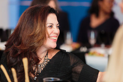 Artist Analívia Cordeiro at the luncheon reception honoring Radical Women. Brooklyn Museum, April 12, 2018
