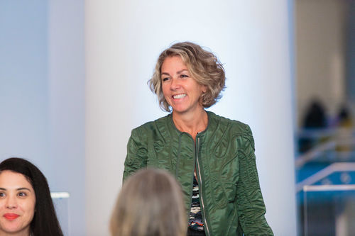 Board of Trustees Vice Chair Stephanie Ingrassia at the luncheon reception honoring Radical Women. Brooklyn Museum, April 12, 2018
