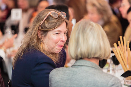 Museum Director Anne Pasternak at the luncheon reception honoring Radical Women. Brooklyn Museum, April 12, 2018
