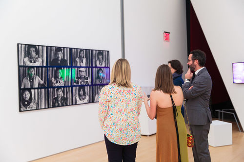 Guests in gallery during the opening of Radical Women. Brooklyn Museum, April 12, 2018
