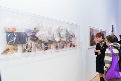 Guests in gallery during the opening of Radical Women. Brooklyn Museum, April 12, 2018
