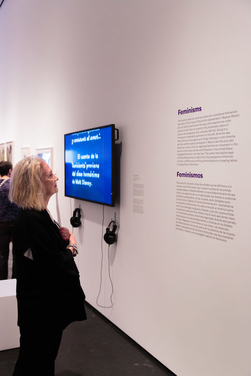 Guests in gallery during the opening of Radical Women. Brooklyn Museum, April 12, 2018
