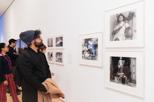 Guests in gallery during the opening of Radical Women. Brooklyn Museum, April 12, 2018
