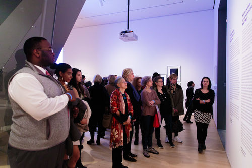 Guests at the opening of Radical Women. Brooklyn Museum, April 12, 2018
