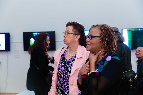Guests at the opening of Radical Women. Brooklyn Museum, April 12, 2018
