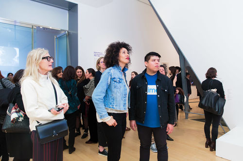 Guests at the opening of Radical Women. Brooklyn Museum, April 12, 2018
