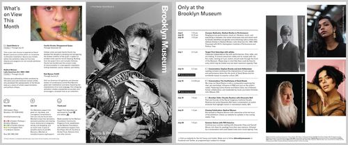 July 2018 Events & Programs postcard. Brooklyn Museum
