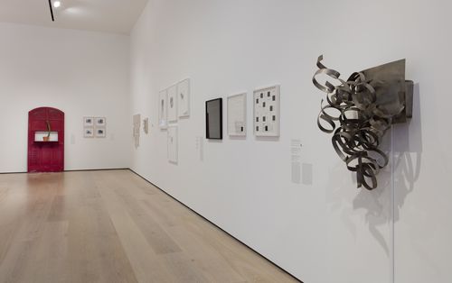 Mapping the Body gallery. Foreground: Feliza Bursztyn, La Histérica (The Hysterical One), 1968. Installation view at the Hammer Museum, Los Angeles