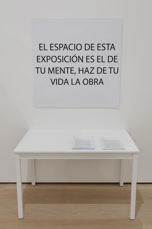 The Power of Words gallery. Gloria Gómez-Sánchez, Sin título (Untitled), 1970. Installation view at the Hammer Museum, Los Angeles