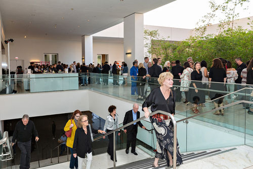Guests at the opening of Radical Women. Hammer Museum, Los Angeles, September 16, 2017


