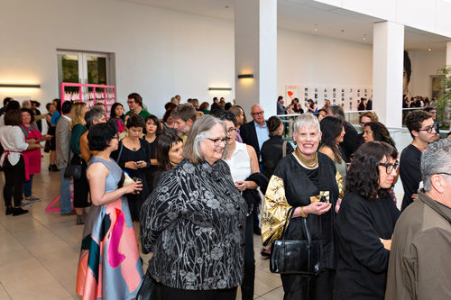 Guests at the opening of Radical Women. Hammer Museum, Los Angeles, September 16, 2017
