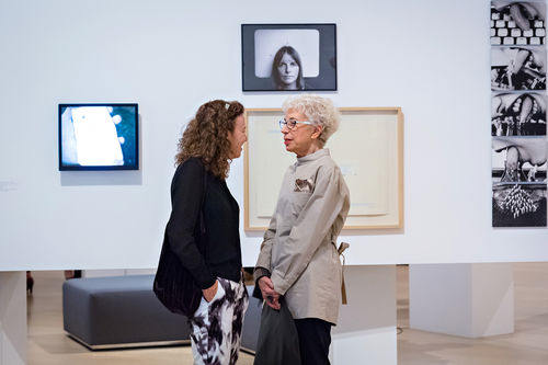 Guests in gallery during the opening of Radical Women. Hammer Museum, Los Angeles, September 16, 2017
