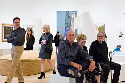 Guests in gallery during the opening of Radical Women. Hammer Museum, Los Angeles, September 16, 2017
