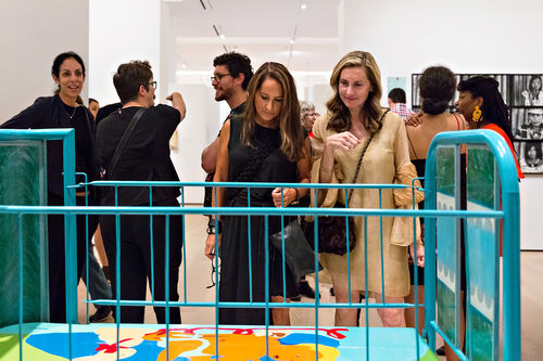 Guests in gallery during the opening of Radical Women. Hammer Museum, Los Angeles, September 16, 2017
