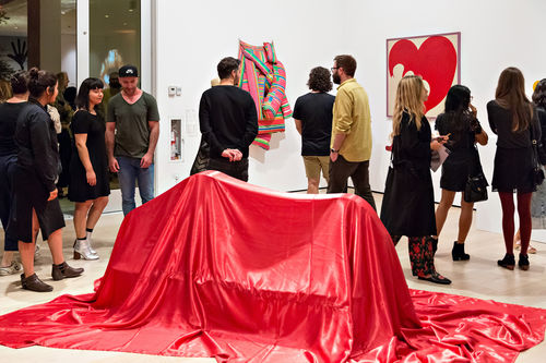 Guests in gallery during the opening of Radical Women. Hammer Museum, Los Angeles, September 16, 2017
