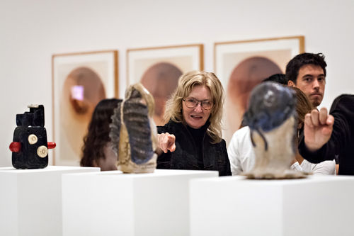 Guests in gallery during the opening of Radical Women. Hammer Museum, Los Angeles, September 16, 2017
