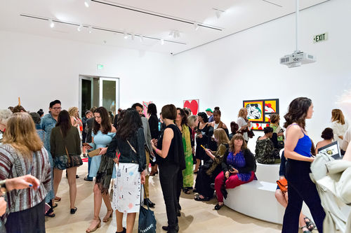 Guests in gallery during the opening of Radical Women. Hammer Museum, Los Angeles, September 16, 2017
