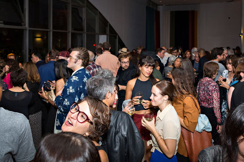 Guests at the opening of Radical Women. Hammer Museum, Los Angeles, September 16, 2017

