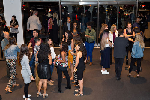 Guests at the opening of Radical Women. Hammer Museum, Los Angeles, September 16, 2017
