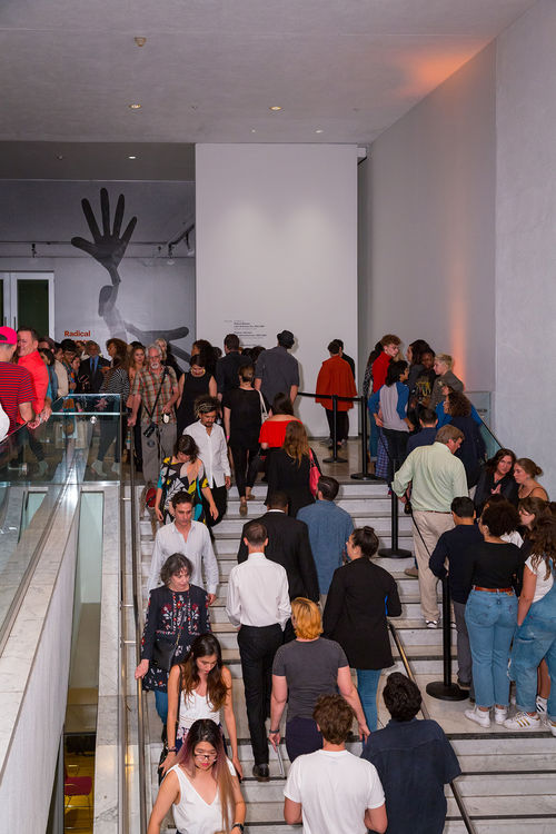 Guests at the opening of Radical Women. Hammer Museum, Los Angeles, September 16, 2017
