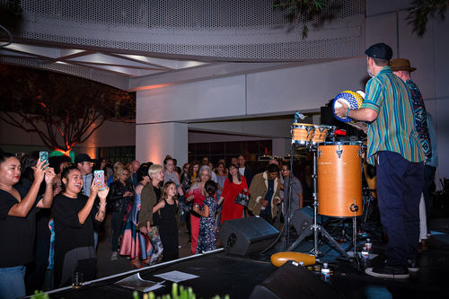 Jungle Fire perform at the opening of Radical Women. Hammer Museum, Los Angeles, September 16, 2017
