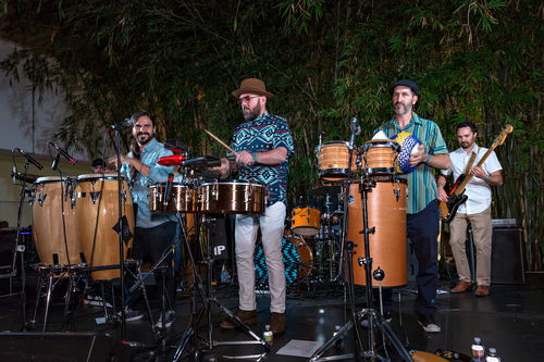 Jungle Fire perform at the opening of Radical Women. Hammer Museum, Los Angeles, September 16, 2017
