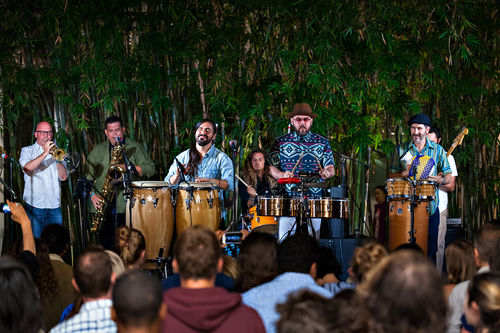 Jungle Fire perform at the opening of Radical Women. Hammer Museum, Los Angeles, September 16, 2017
