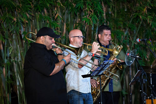 Jungle Fire perform at the opening of Radical Women. Hammer Museum, Los Angeles, September 16, 2017
