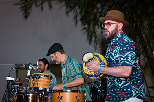 Jungle Fire perform at the opening of Radical Women. Hammer Museum, Los Angeles, September 16, 2017
