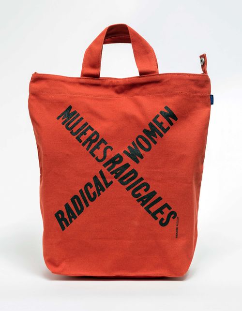 Rust Radical Women/Mujeres Radicales tote bag. Hammer Museum, Los Angeles