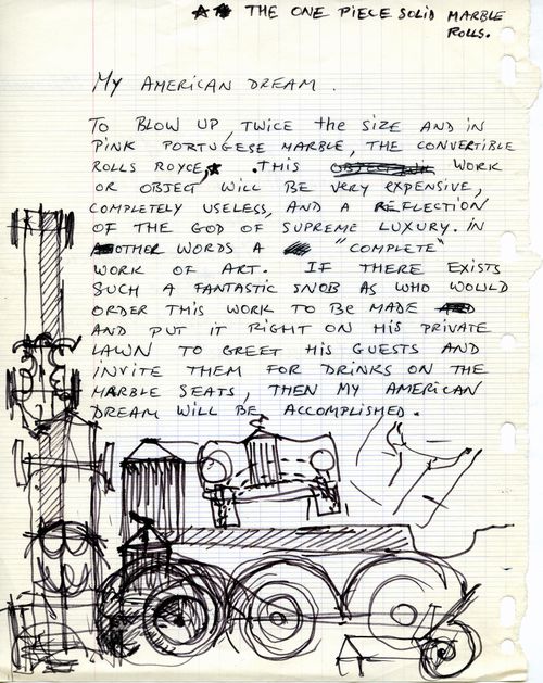 Fig. 4. Alina Szapocznikow, My American Dream, February 20, 1970, Paris