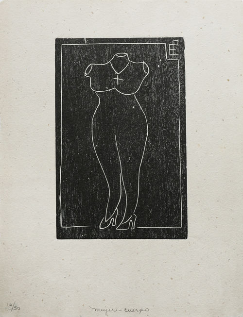 Fig. 2. Emilia Prieto, Mujer cuerpo (Female body), 1938 (restrike 2003)