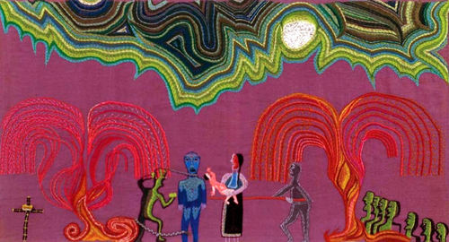 Fig. 3. Violeta Parra,  Fresia y Caupolicán (Fresia and Caupolicán), 1964–65. 