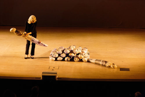 Performance of Passing Through. Brooklyn Museum, April 14, 2018