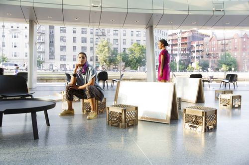 Francheska Alcántara performs at Cuerpxs Radicales: Radical Bodies in Performance. Brooklyn Museum, July 12, 2018