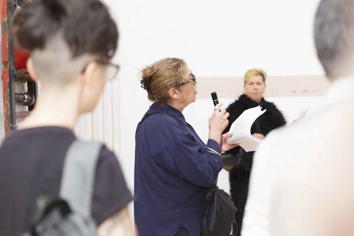 Ela and Alina Troyano perform at <em>Cuerpxs Radicales: Radical Bodies in Performance</em>. Brooklyn Museum, July 5, 2018